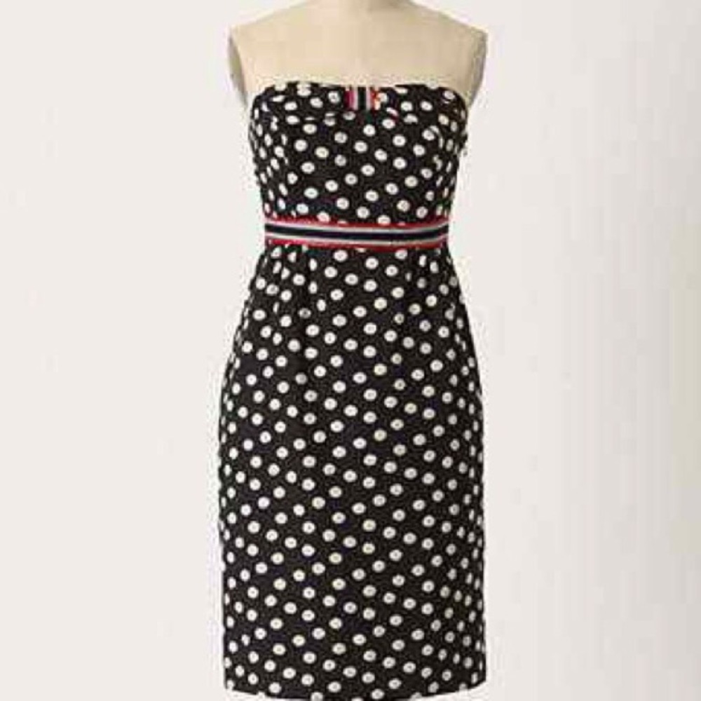 Anthropologie Maeve polka dot dress